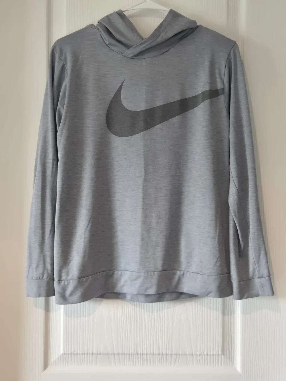 Nike Light Gray Hoodie with Dark Gray Swoosh